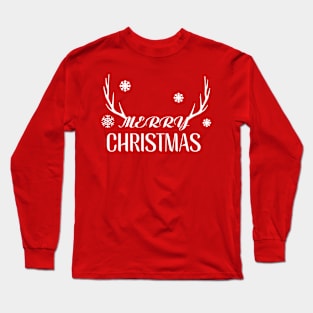 MERRY CHRISTMAS SNOWFLAKES Long Sleeve T-Shirt